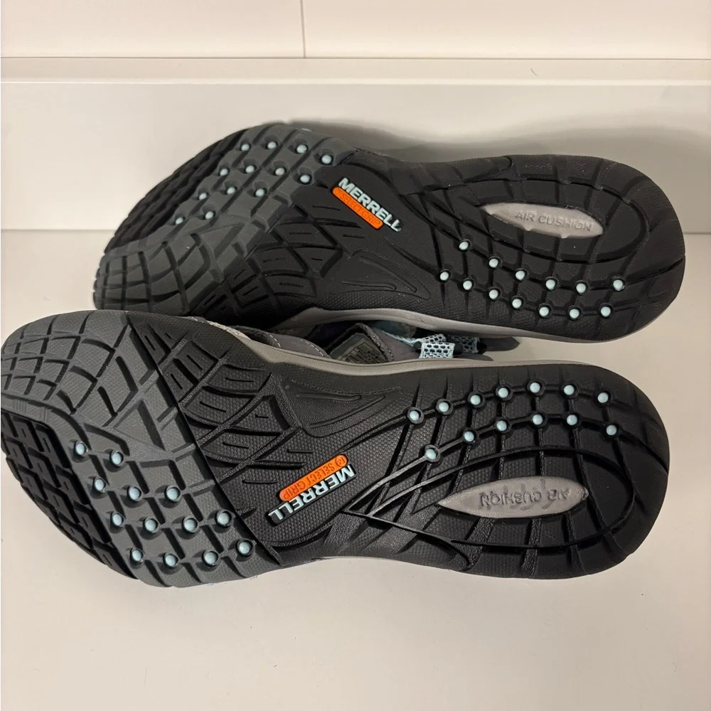 Merrell Grey Women's Athletic Hiking Sandal Shoe Mary Jane Outdoors - Picture 8 of 9